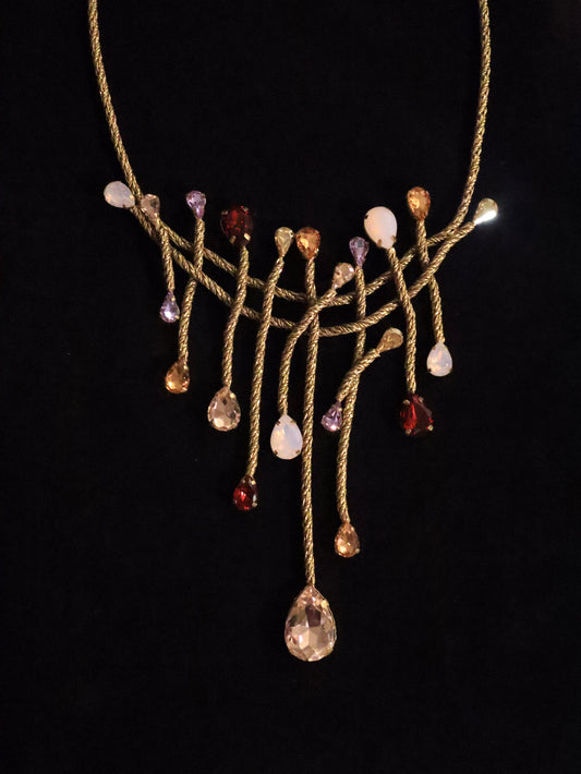 Italian Claudio Canzian Firework Collection Necklace - Large