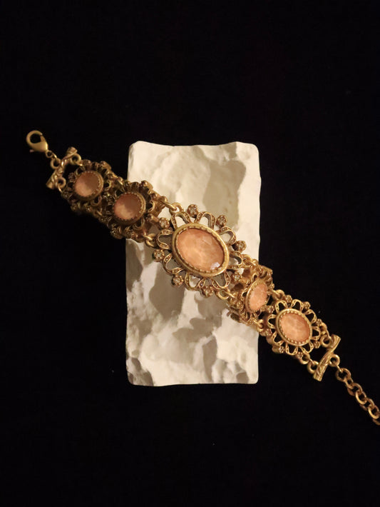 1970s Pink Glaze Bracelet